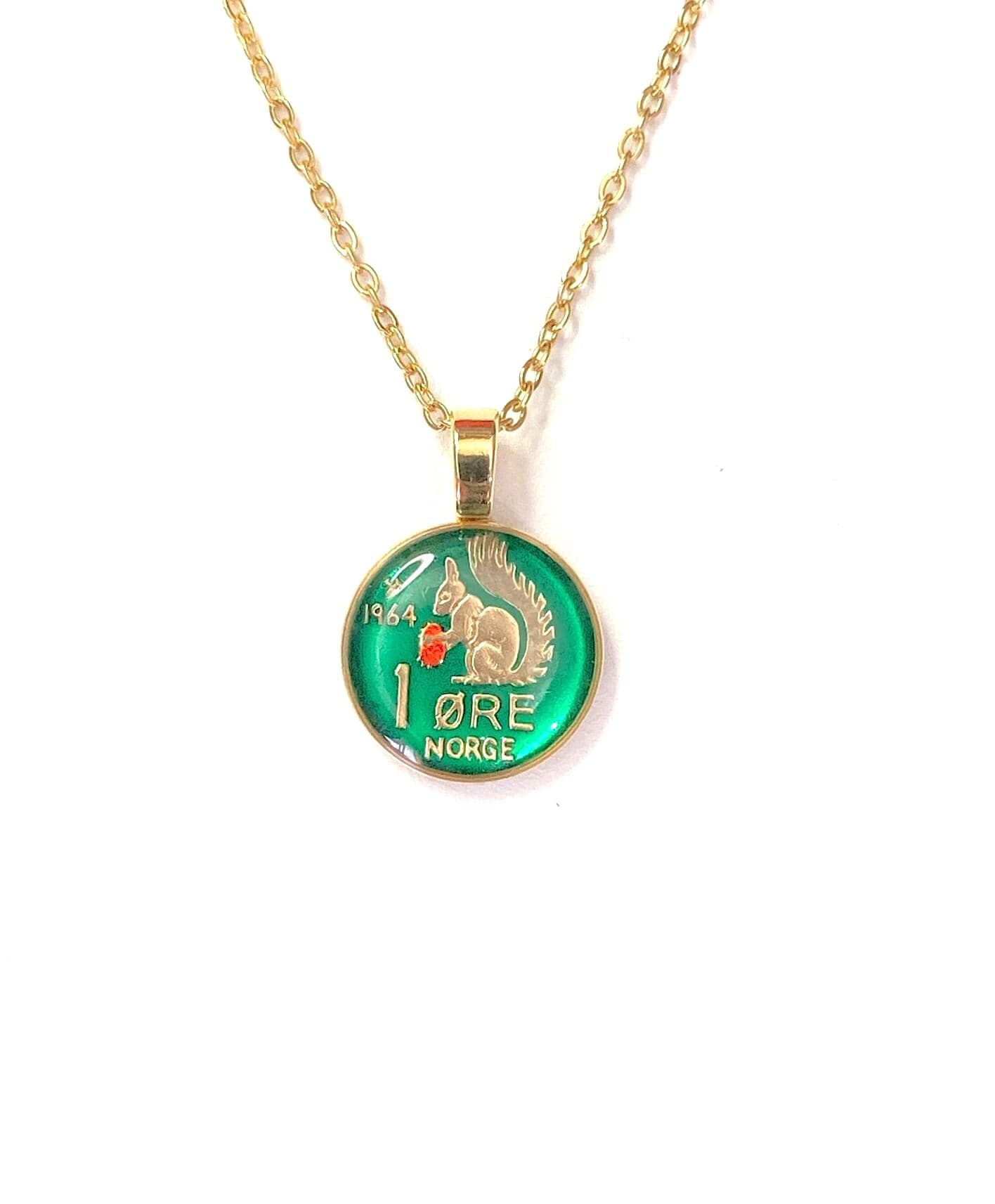 Collier Pendentif Vintage En étain - Style Scandinave Norvège, Marque Estate - Occasion
