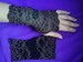 Black and Beige Lace Fingerless Gloves, Burlesque, Gothic, Steampunk, Caberet, Bohemian, Elegant, Romantic, Vintage, Victorian 