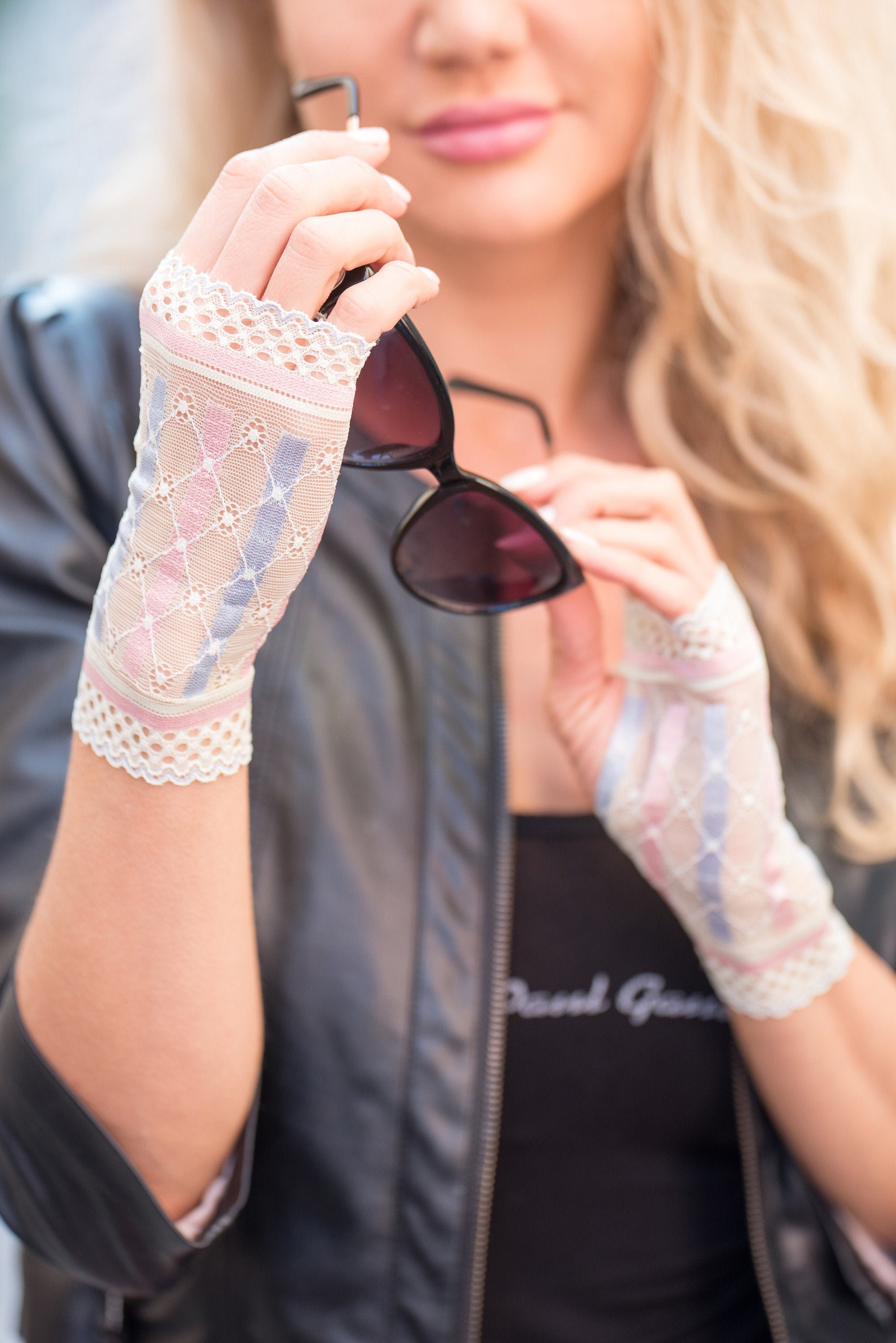 Dolly kei gloves Light Lime Green gloves Fingerless Gloves Etsy