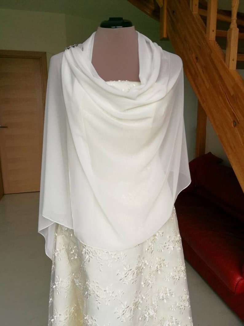 Couverture de mariage, cape de mariage, châle de mariée, couverture d'épaule image 2