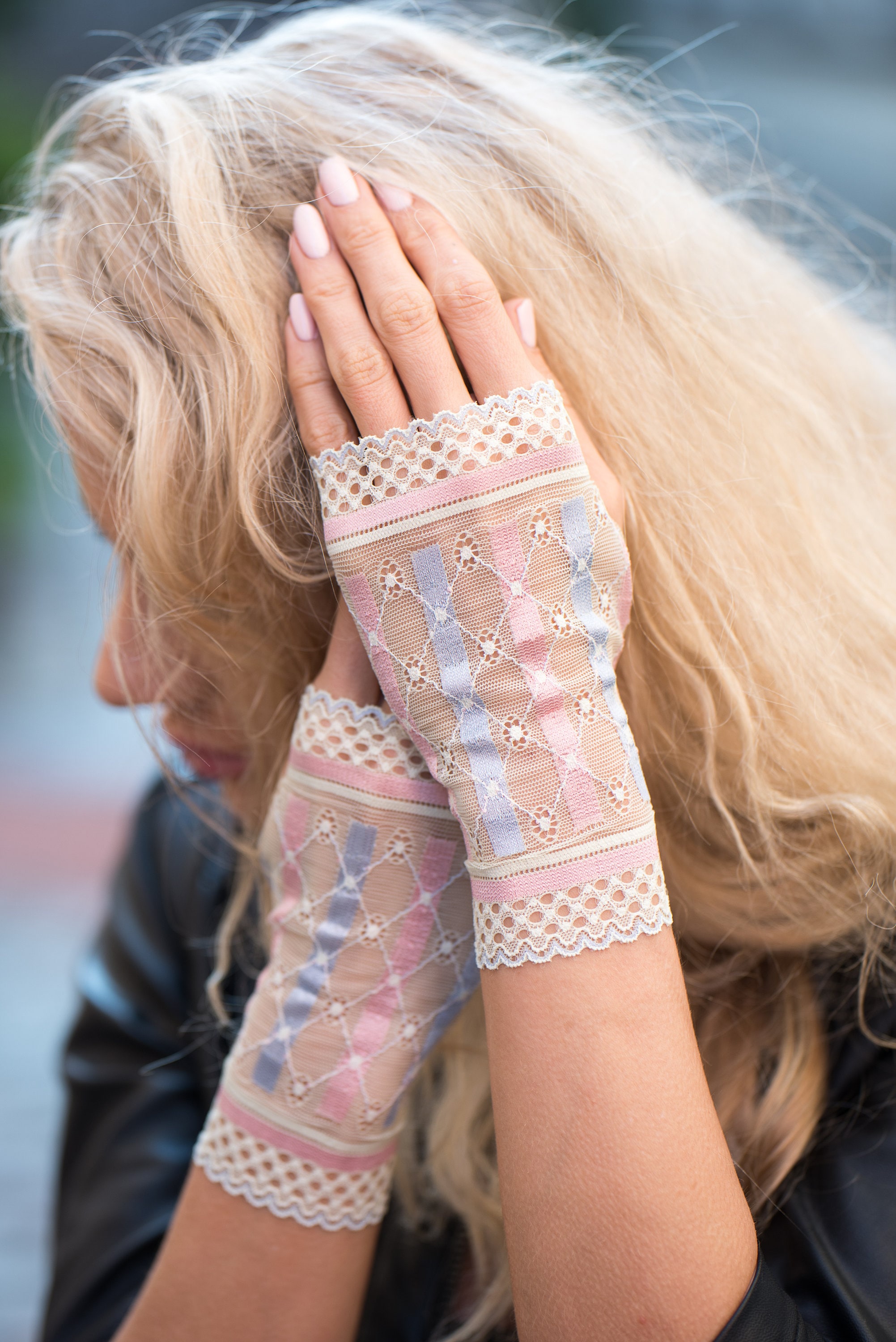 Dolly kei gloves Light Lime Green gloves Fingerless Gloves Etsy