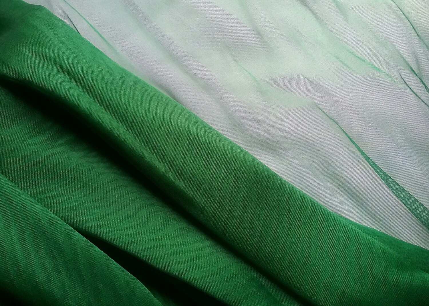 Hunter Green Organza fabric by the yard wedding party crafts | Etsy