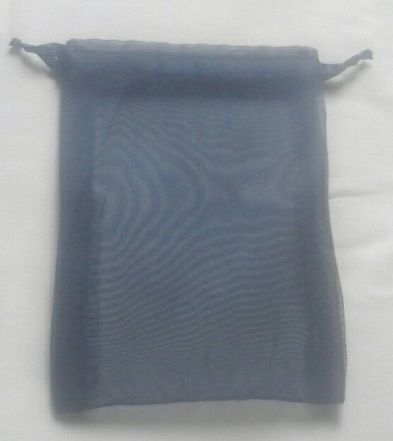 100 Navy Blue Organza Bags 4x 6 favor bags wedding packaging beads herbs