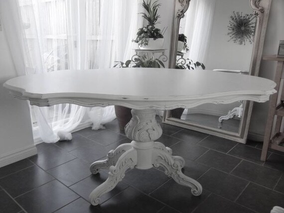Shabby Chic French Style Dining Table Hand Painted Shipping Etsy