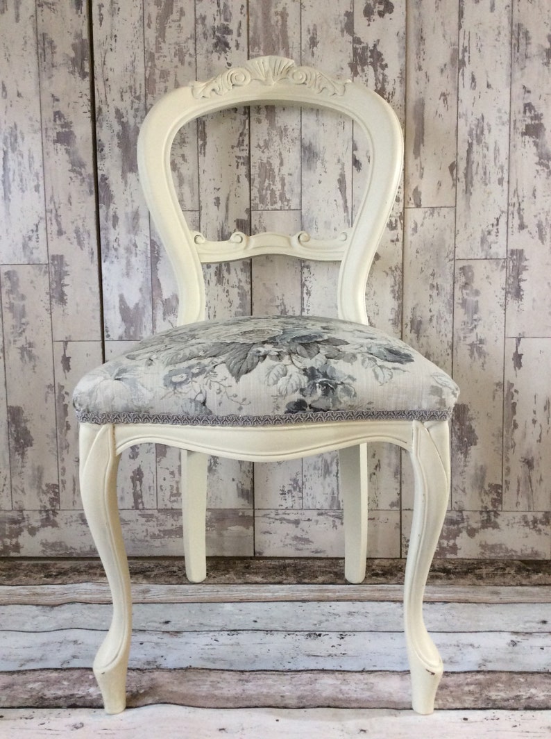 French Style Bedroom Dining Chair Shabby Chic Country Floral Sold