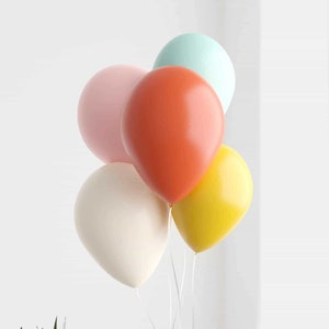 Sorbet Sunset Balloon Bunch, 12 Pack 30cm Latex Balloons, Pastel Party Decor, Baby Shower, Wedding, Birthday Celebration