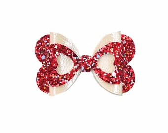 Red Love Heart Hair Clip | Party Decorations | Celebration Accessories