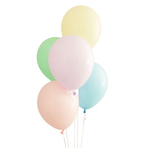 Pastel Rainbow Balloon Bunch, 12 Pack 30cm Latex Balloons, Colorful Party Decor, Baby Shower, Wedding, Birthday Celebration