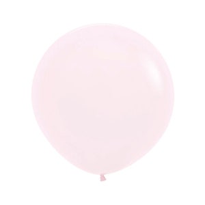 Pastel Matte Pink Jumbo Balloon, 90cm Giant Latex Balloon, Helium or Air Fill, Baby Shower, Wedding, Birthday Party Decor