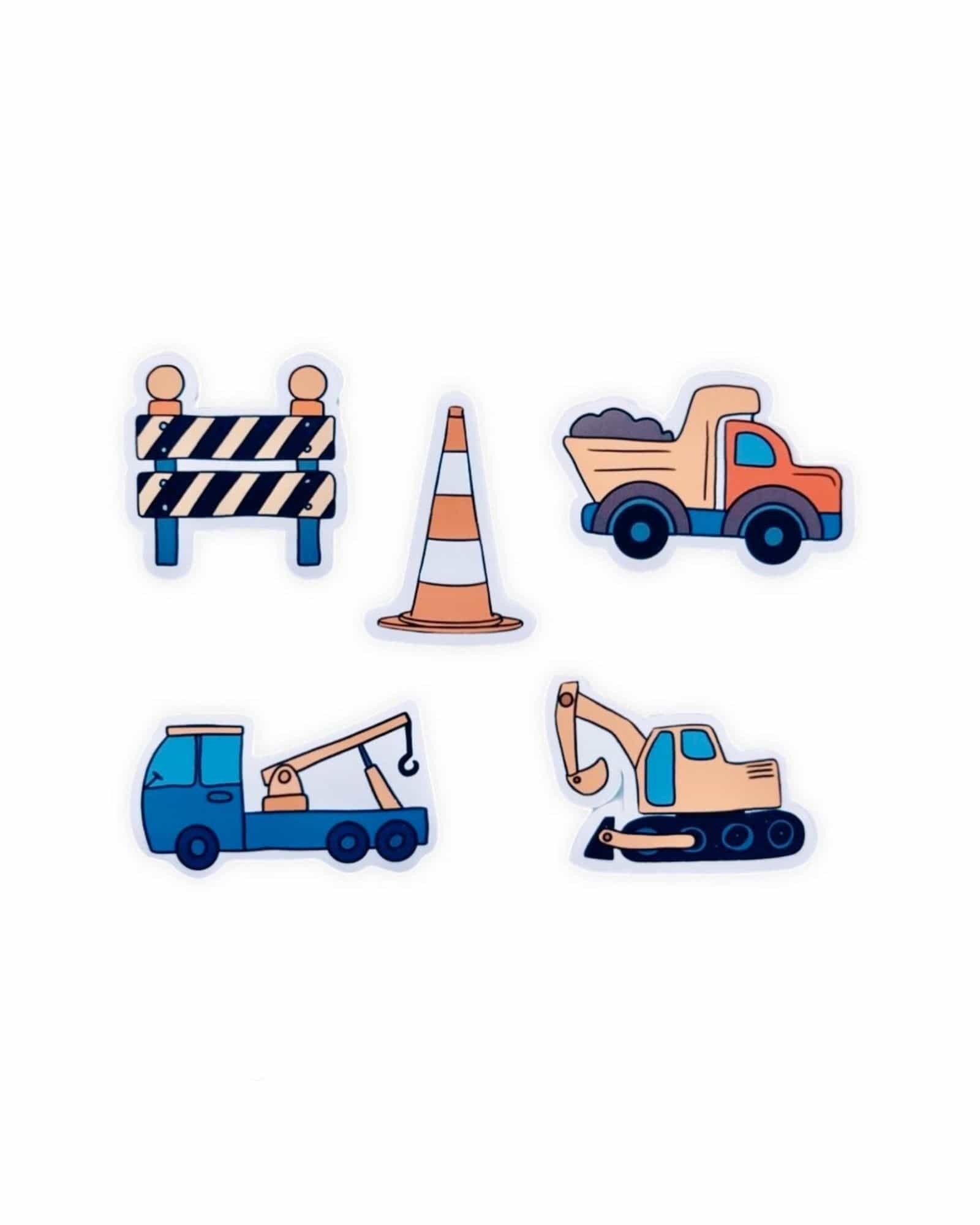 Construction Temporary Tattoos Kids Waterproof Fake Tattoos Sticker Tractor Dump  Truck Cone Fake Tattoos for Construction Party  AliExpress