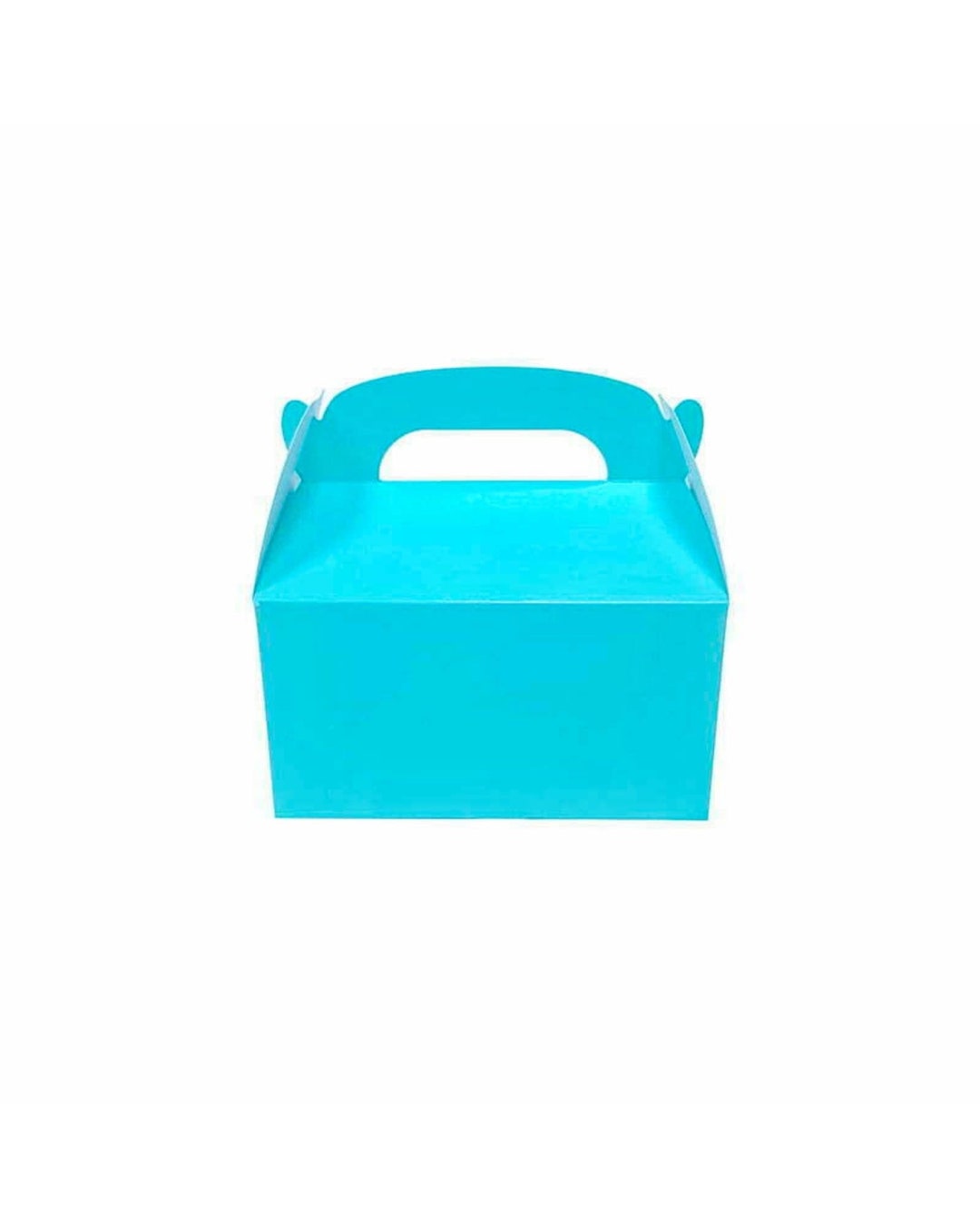 Light Blue Treat Boxes With Handle 6 Pack Favour Box Gift Lolly Treat
