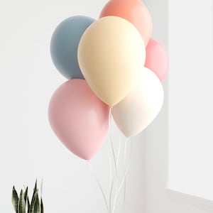 Boho Rainbow Balloon Bunch | 12 Pack | 30cm Latex Balloon | DIY Kit