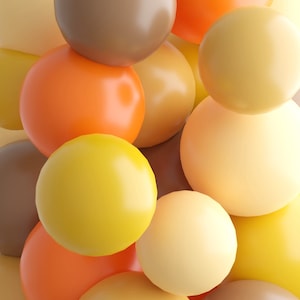 Autumns Day Mini Balloons Mix | 36 Pack | 12cm/5" | Latex  | Baby Shower Wedding Birthday Party Decorations