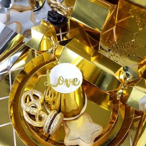 Metallic Gold Paper Cups 10 Pack 260ml Disposable - Etsy