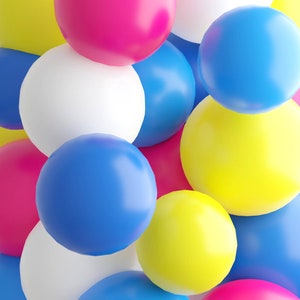 Electric Dream Mini Balloons Mix | 36 Pack | 12cm/5" | Latex  | Baby Shower Wedding Birthday Party Decorations