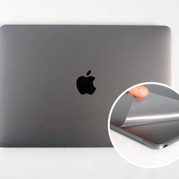 New MacBook Pro 14", MacBook Air 2018/2023 M1 M2, MacBook Pro 13"/15" Retina protective skin. Front and Back set. Clear or colors!