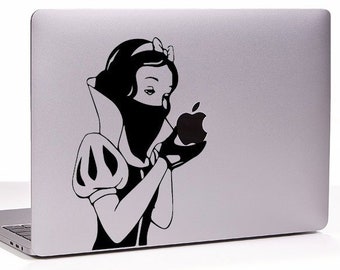 Revenge Snow White inspired MacBook Decal sticker. Fits all sizes. Laptop People Love apple ad commercial