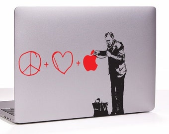 Heart Doctor NY New York Banksy MacBook decal sticker love + peace