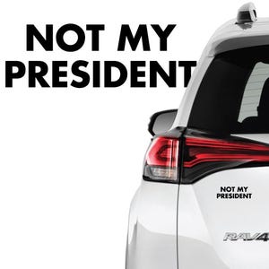 Not My President Anti Trump JD Vance Sucks Car Decal bumper sticker