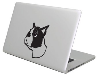 Bulldog MacBook Sticker. Geschikt voor alle maten. Hond sticker
