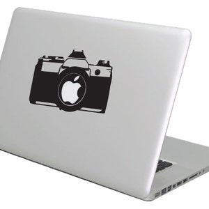 DSLR camera MacBook Decal sticker. Fits all sizes. Laptop People Love apple ad commercial