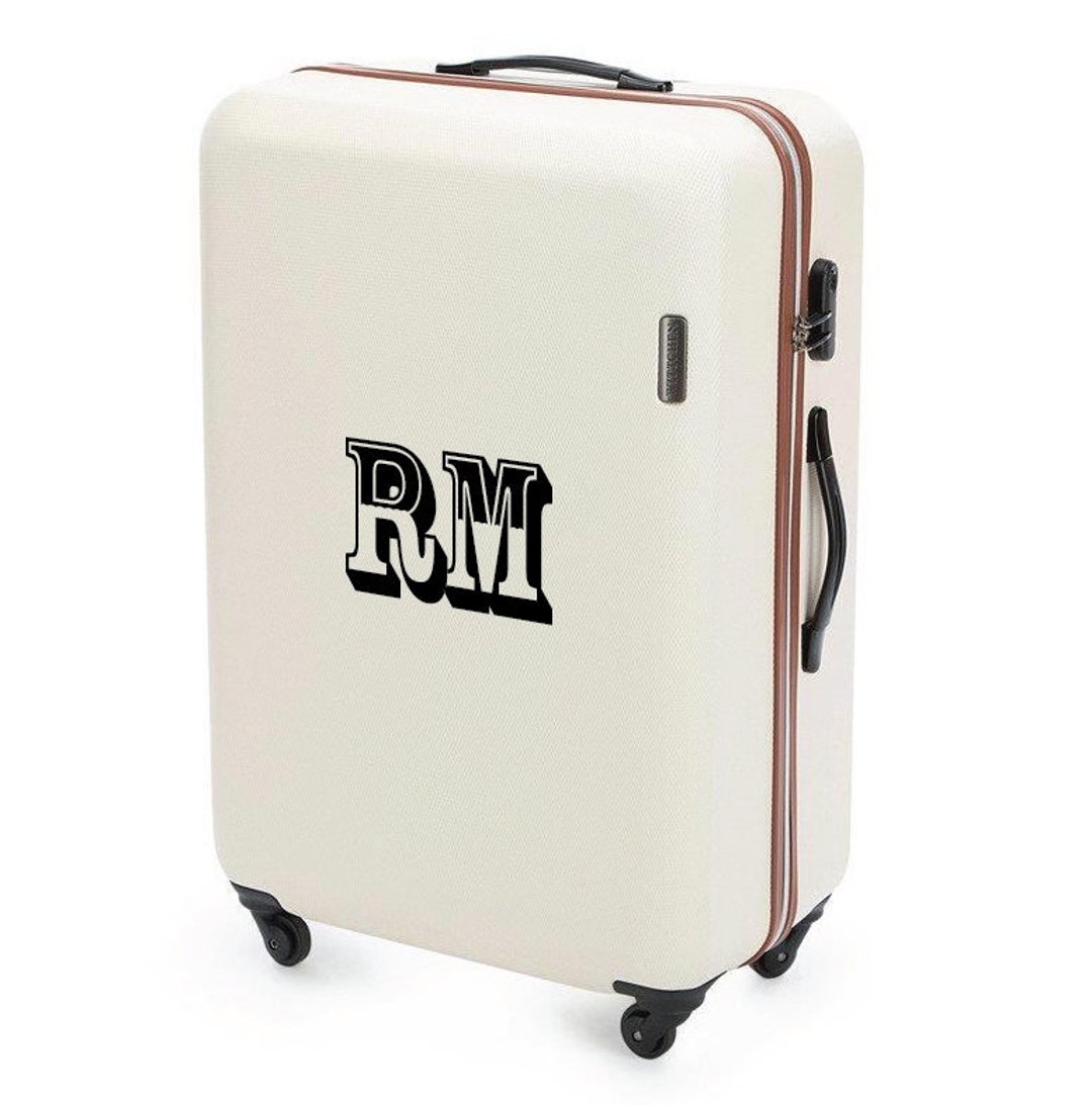 Custom Suitcase Baggage Monogram Initials Set of 2 6 X 4 Inches