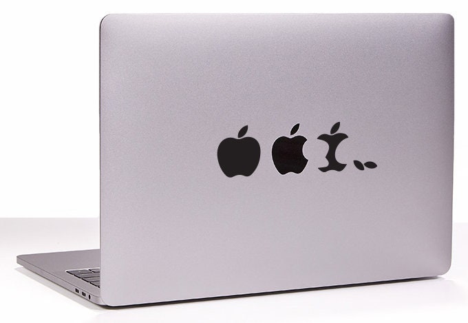 【ジャンク品】MacBook シルバー Appleロゴ付き Apple Logo Evolution Apple Core MacBook Decal Sticker. - Etsy