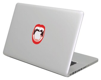 Vampire MacBook Decal sticker fits all sizes. Laptop People Love apple ad commercial