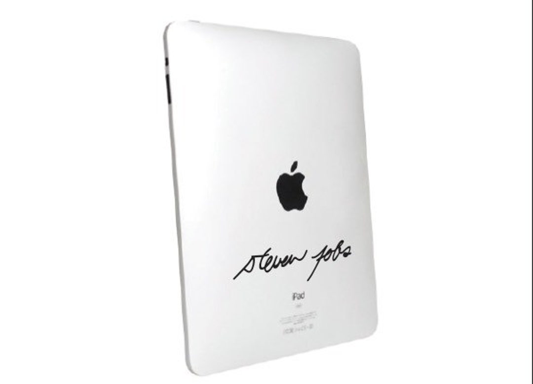 Steve Jobs Autograph iPad Decal Sticker. Choose Your Size. Etsy