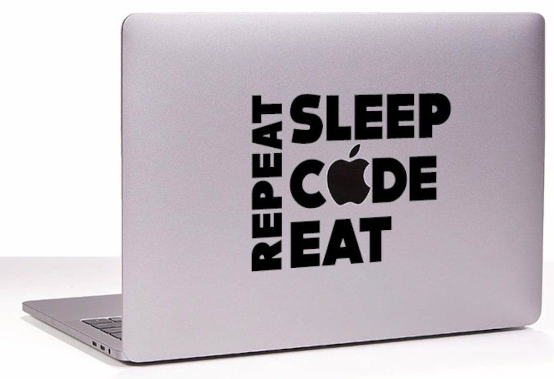 Sleep Code Eat Repeat MacBook Decal Sticker. - Etsy