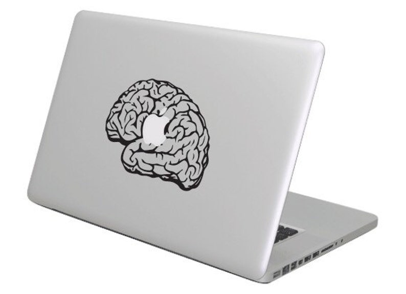 Brain MacBook Decal Sticker. Fits All Sizes. Laptop People Love Apple ...