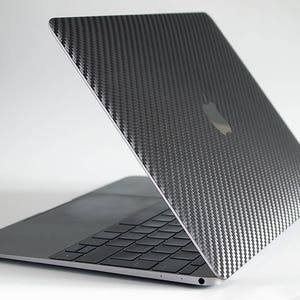 MacBook Pro 14&quot; 2021, 12&quot;, new MacBook Air M1, MacBook Pro M1 2018/2019 protective Carbon Fiber 3M skin. Front and Back.