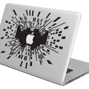 City night lights, moon MacBook decal. Choose your size. Laptop People Love apple ad commercial image 1