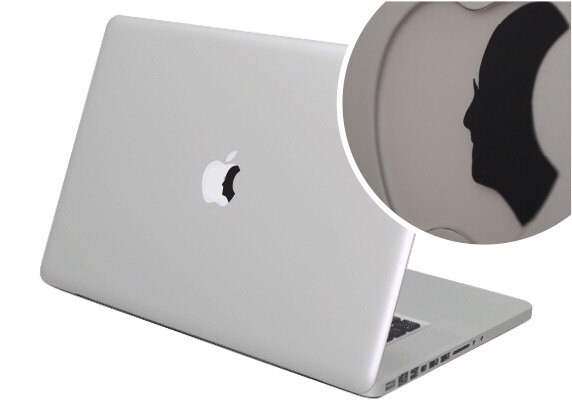 Steve Jobs profile MacBook Decal sticker. Choose your size. Stay hungry, stay foolish