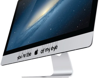 Apple of my eye iMac Decal sticker.