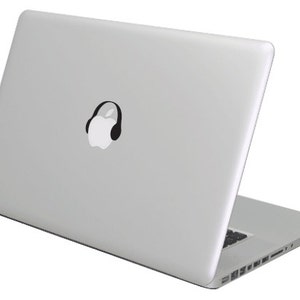 Headphones MacBook Decal sticker. Fits all sizes. Laptop People Love apple ad commercial