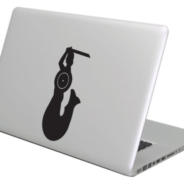 Mermaid of Warsaw MacBook Decal sticker. Choose your size.