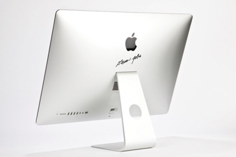 Steve Jobs autograph iMac Decal sticker. image 2