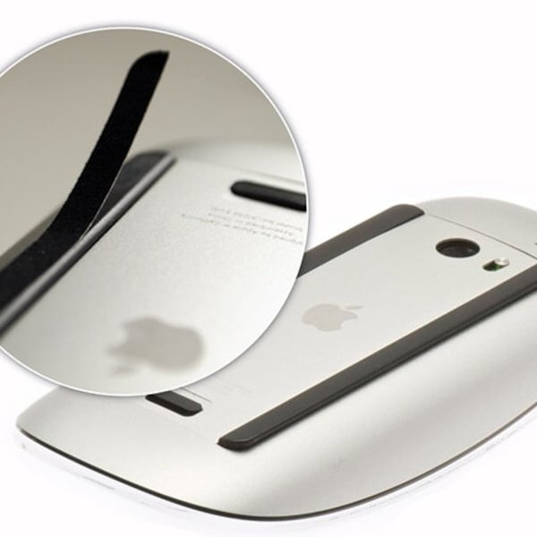 Magic Mouse protective velvet rails replacement glides, no more scratched desk. Set of 6