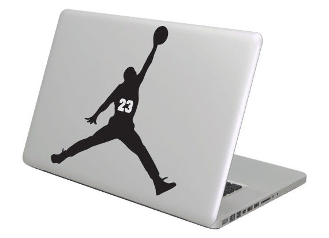 Michael Jordan MacBook Decal Sticker. Choose Your Size. Laptop Etsy