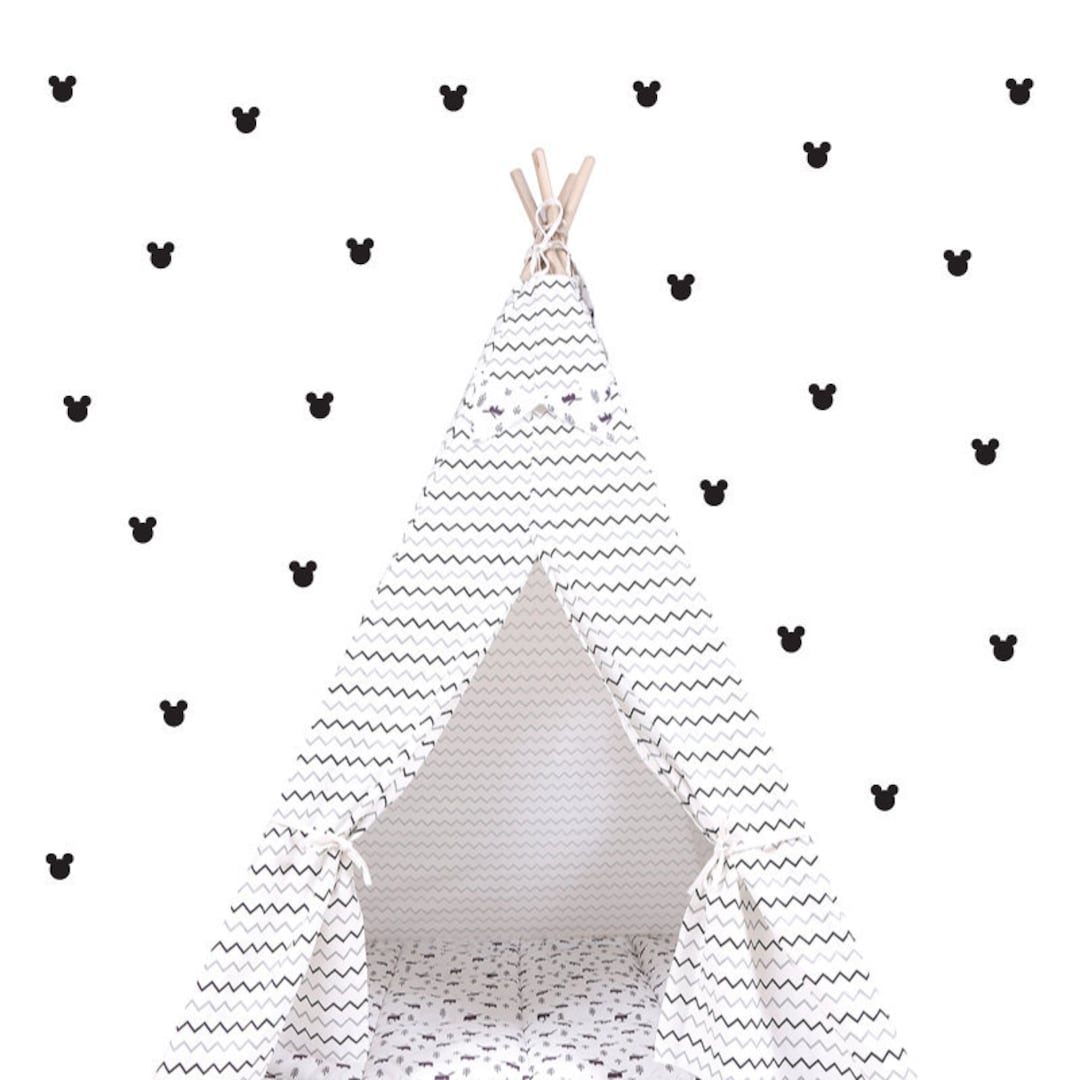 Mickey Mouse Head Wall Decal Cute Wall Stickers Wall Etsy