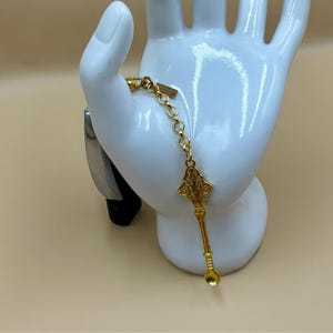 Handcrafted Gold Spoon Keychain