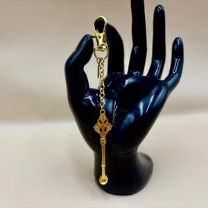 Handcrafted Gold Spoon Keychain