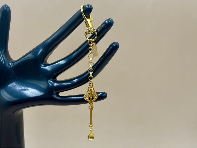 Handcrafted Gold Spoon Keychain