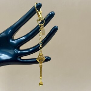Handcrafted Gold Spoon Keychain