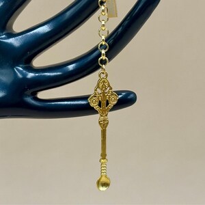 Handcrafted Gold Spoon Keychain