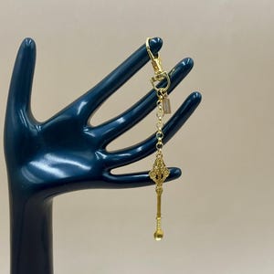 Handcrafted Gold Spoon Keychain