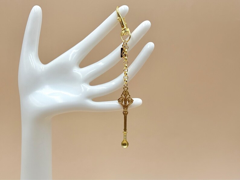 Handcrafted Gold Spoon Keychain