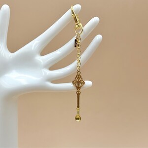 Handcrafted Gold Spoon Keychain