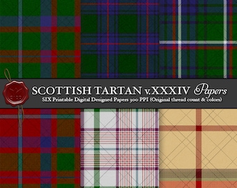 Digital bedruckbare schottischen Tartan Plaid: Highland Clan Shaw Tordarroch grün Jagd, Tordarroch rot Kleid, Jones afghanischen Memorial, Carolina